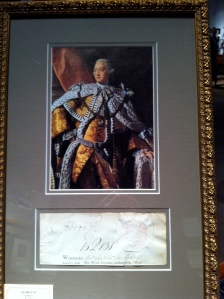 Signature of King George III 